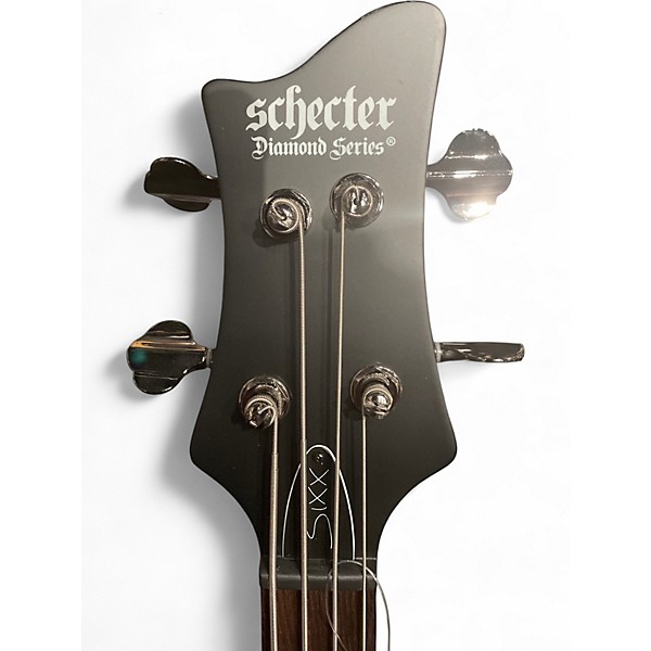 Used Schecter Guitar Research Nikki Sixx  Black Electric Bass Guitar
