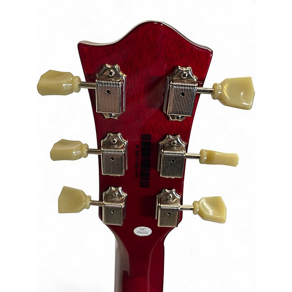 Used Tajima mirach Crimson Red Trans Solid Body Electric Guitar