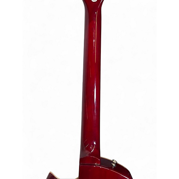 Used Tajima mirach Crimson Red Trans Solid Body Electric Guitar