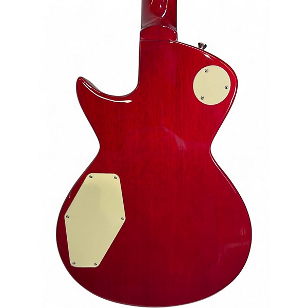 Used Tajima mirach Crimson Red Trans Solid Body Electric Guitar