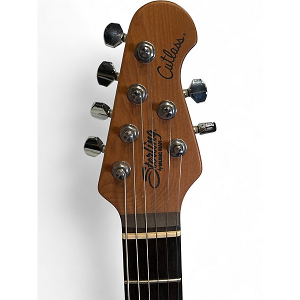 Used Sterling by Music Man cutlass Brown Solid Body Electric Guitar