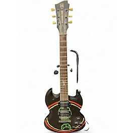 Used Fishbone 2PU BLACK Solid Body Electric Guitar
