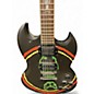 Used Fishbone 2PU BLACK Solid Body Electric Guitar