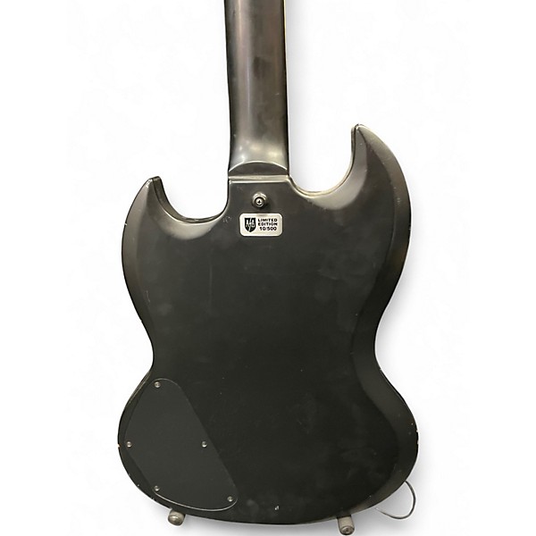 Used Fishbone 2PU BLACK Solid Body Electric Guitar