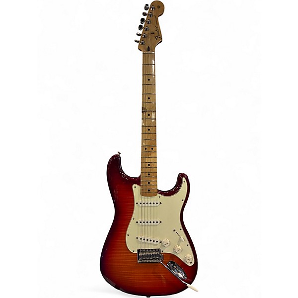 Used Fender Player Stratocaster Cherry Sunburst Solid Body Electric Guitar