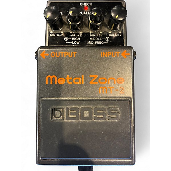 Used BOSS MT2 Metal Zone Distortion Effect Pedal