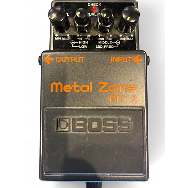 Used BOSS MT2 Metal Zone Distortion Effect Pedal