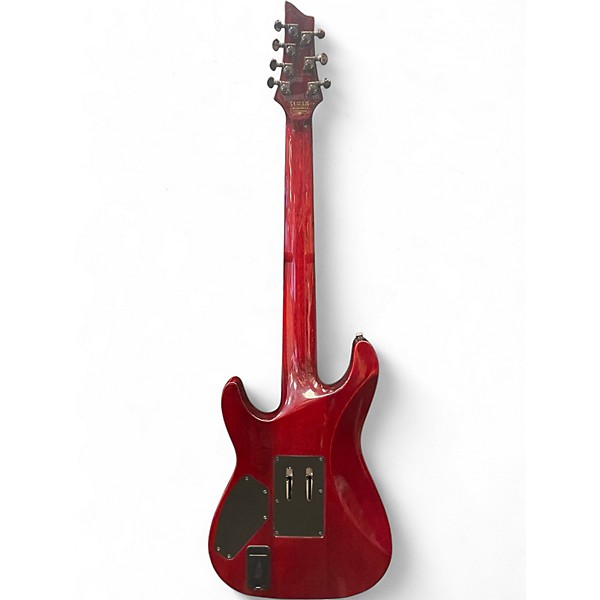 Used Schecter Guitar Research Hellraiser C7 7 String Black Cherry Solid Body Electric Guitar