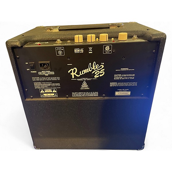 Used Fender Rumble 25 25W 1x8 Bass Combo Amp