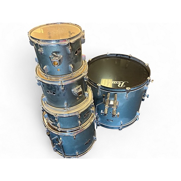 Used Pearl 5 Piece ROADSHOW Silver Sparkle Drum Kit
