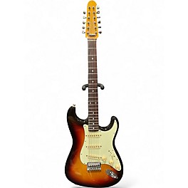 Used Fender 12 string Stratocaster Sunburst Solid Body Electric Guitar