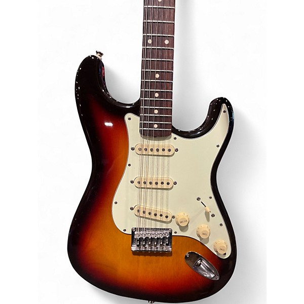 Used Fender 12 string Stratocaster Sunburst Solid Body Electric Guitar