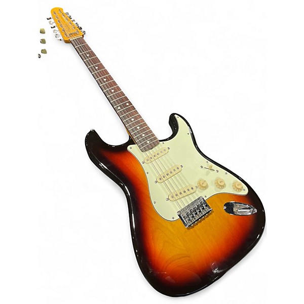 Used Fender 12 string Stratocaster Sunburst Solid Body Electric Guitar