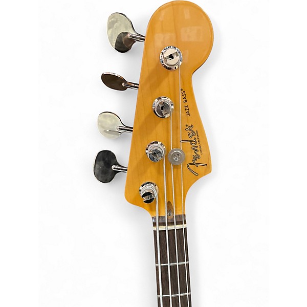 Used 2025 Fender American Professional Jazz Bass Faded Firemist Gold Electric Bass Guitar