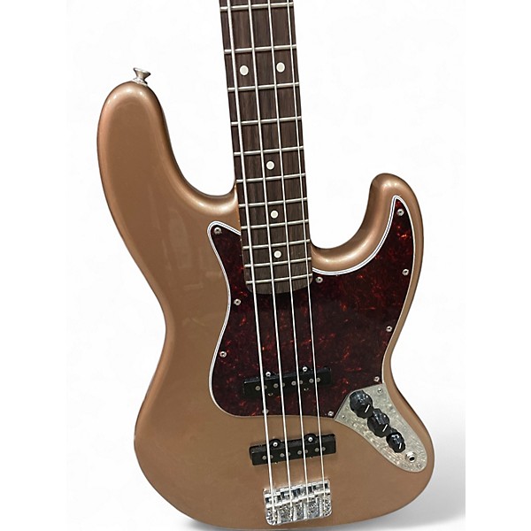 Used 2025 Fender American Professional Jazz Bass Faded Firemist Gold Electric Bass Guitar