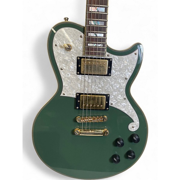 Used D'Angelico Deluxe Atlantic Green Solid Body Electric Guitar