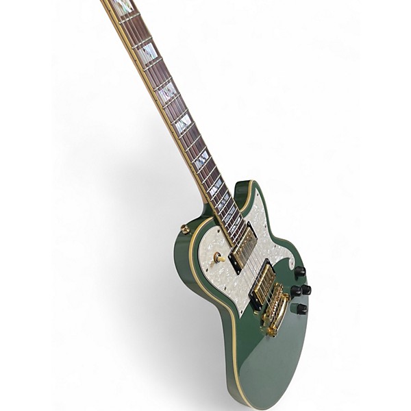 Used D'Angelico Deluxe Atlantic Green Solid Body Electric Guitar