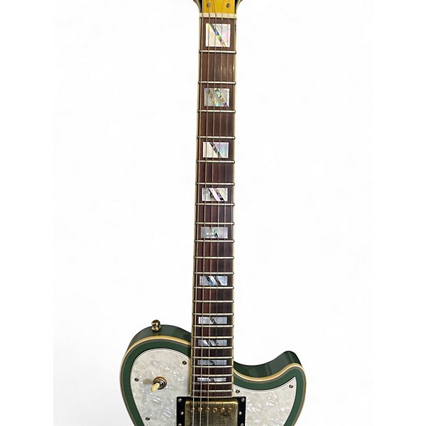 Used D'Angelico Deluxe Atlantic Green Solid Body Electric Guitar