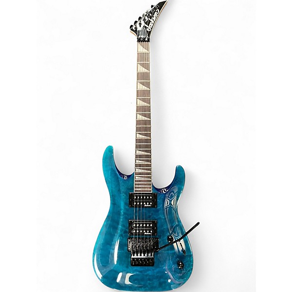 Used Jackson JS32Q Trans Blue Solid Body Electric Guitar