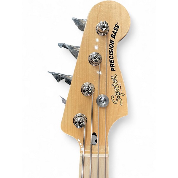 Used Squier Precision Bass Black Electric Bass Guitar