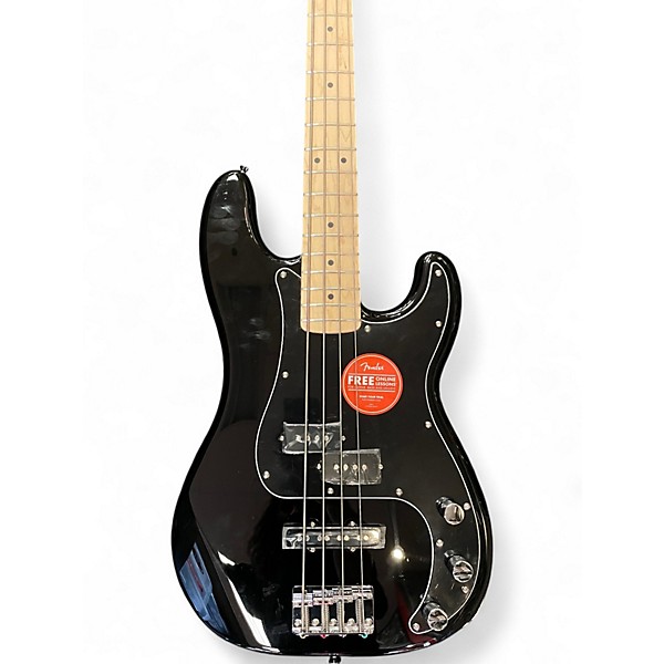 Used Squier Precision Bass Black Electric Bass Guitar