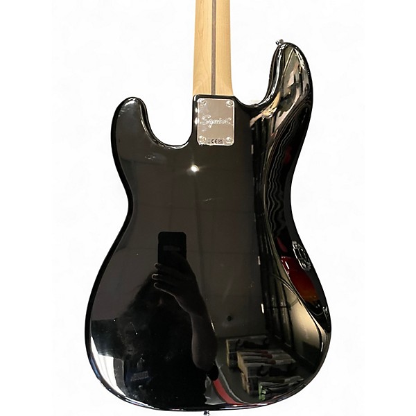 Used Squier Precision Bass Black Electric Bass Guitar