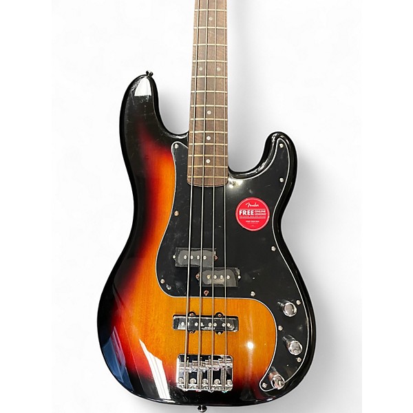 Used Squier Precision Bass 2 Color Sunburst Electric Bass Guitar