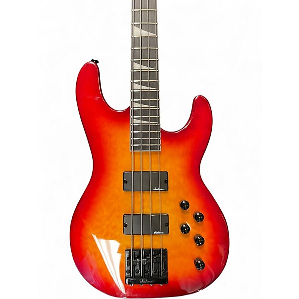 Used Jackson JS3Q Cherry Burst Electric Bass Guitar