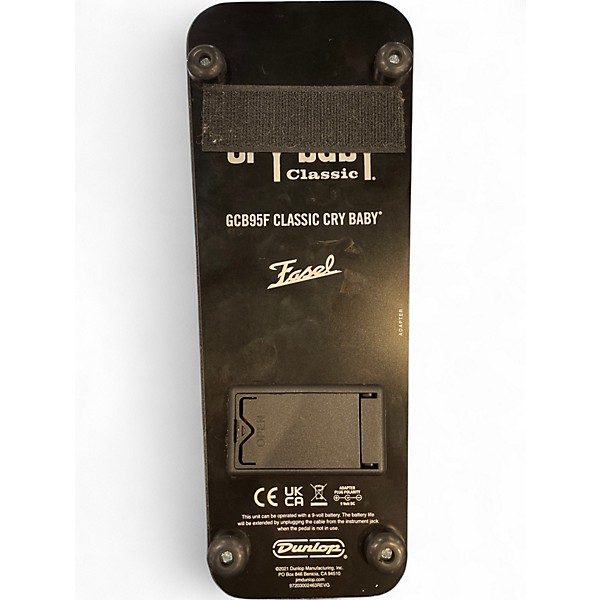 Used Dunlop GCB95F Crybaby Classic Wah With Fasel Inductor Effect Pedal