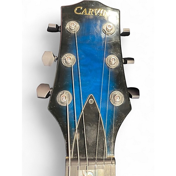 Used Carvin DC400T Sapphire Blue Trans Solid Body Electric Guitar
