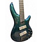 Used Ibanez SRMS720 Blue Chameleon Electric Bass Guitar