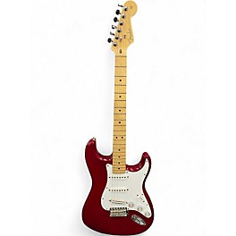 Used Fender Highway One Stratocaster Crimson Red Transparent Solid Body Electric Guitar