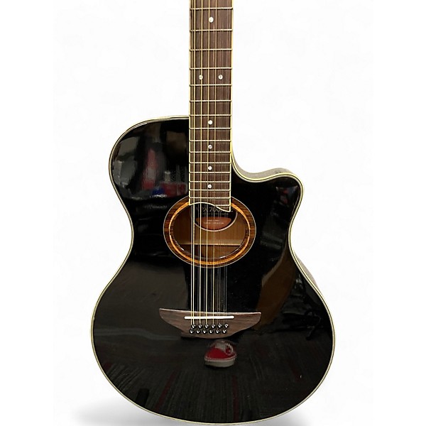 Used Yamaha APX700II-12 Black 12 String Acoustic Electric Guitar