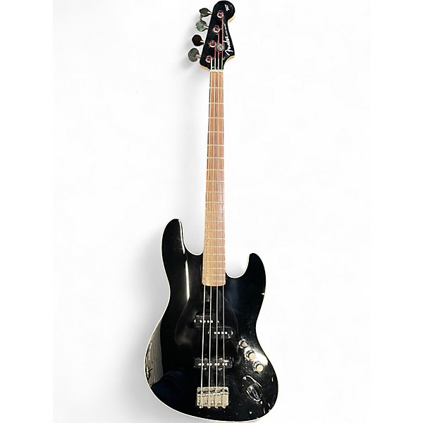 Used Fender Aerodyne Jazz Bass Black Electric Bass Guitar