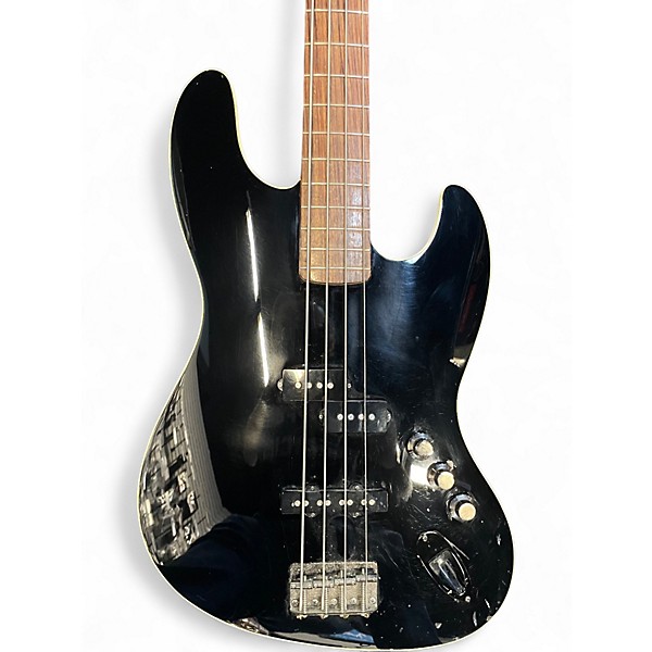 Used Fender Aerodyne Jazz Bass Black Electric Bass Guitar