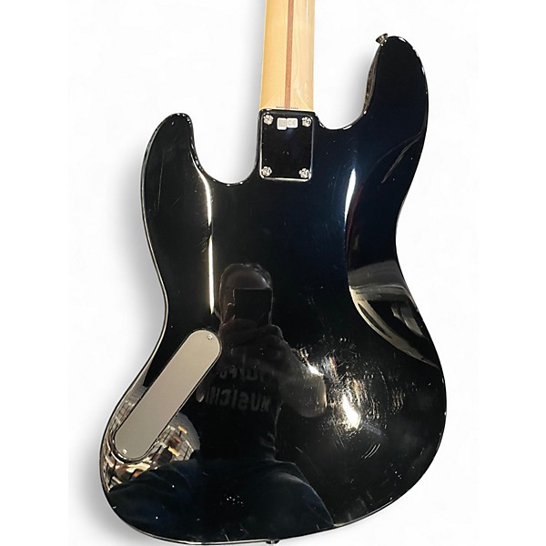 Used Fender Aerodyne Jazz Bass Black Electric Bass Guitar