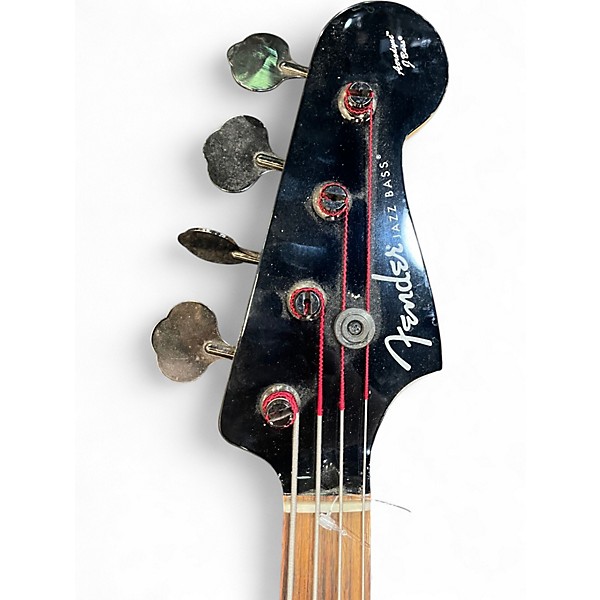 Used Fender Aerodyne Jazz Bass Black Electric Bass Guitar