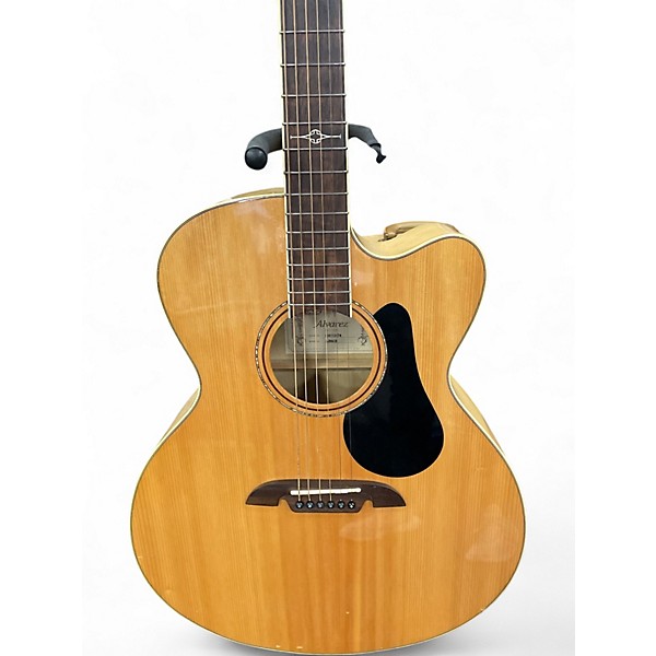 Used Alvarez AJ80CE Artist Series Jumbo Natural Acoustic Electric Guitar