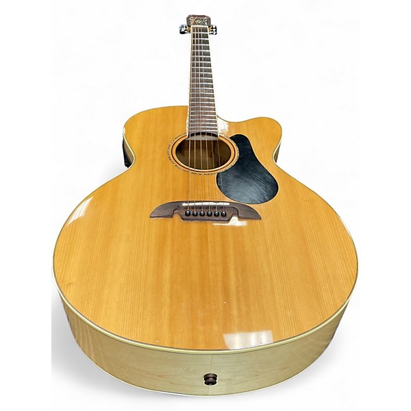 Used Alvarez AJ80CE Artist Series Jumbo Natural Acoustic Electric Guitar