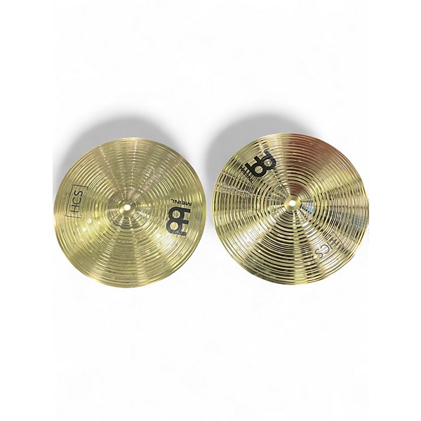 Used MEINL 14in HCS Hi Hat Crash Ride Set Cymbal