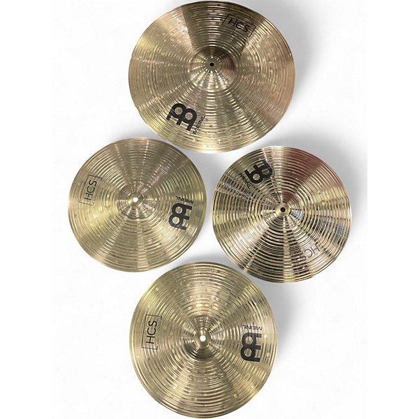 Used MEINL 14in HCS Hi Hat Crash Ride Set Cymbal