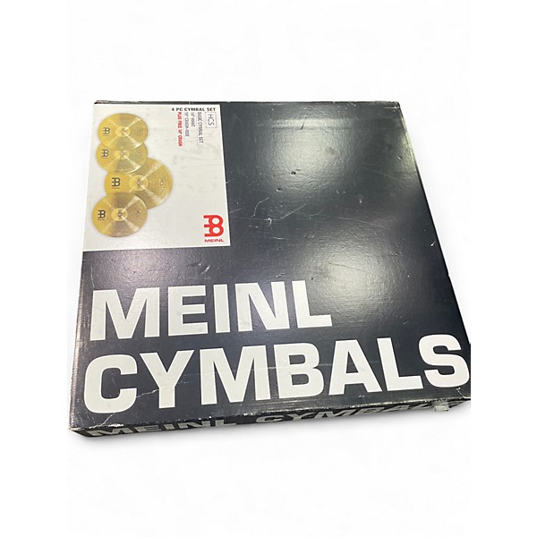 Used MEINL 14in HCS Hi Hat Crash Ride Set Cymbal