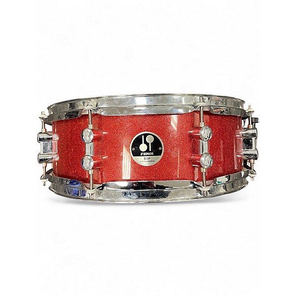 Used SONOR 14in Bop Series red sparkle Drum