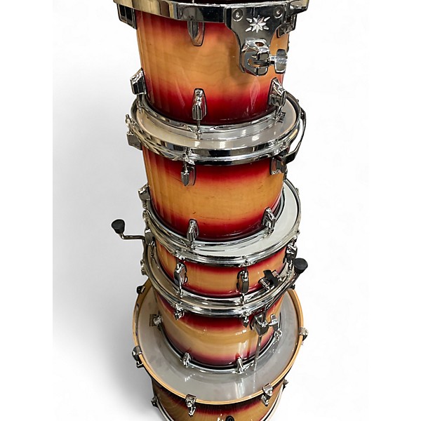 Used TAMA 5 Piece Superstar Classic Ruby Fade Drum Kit
