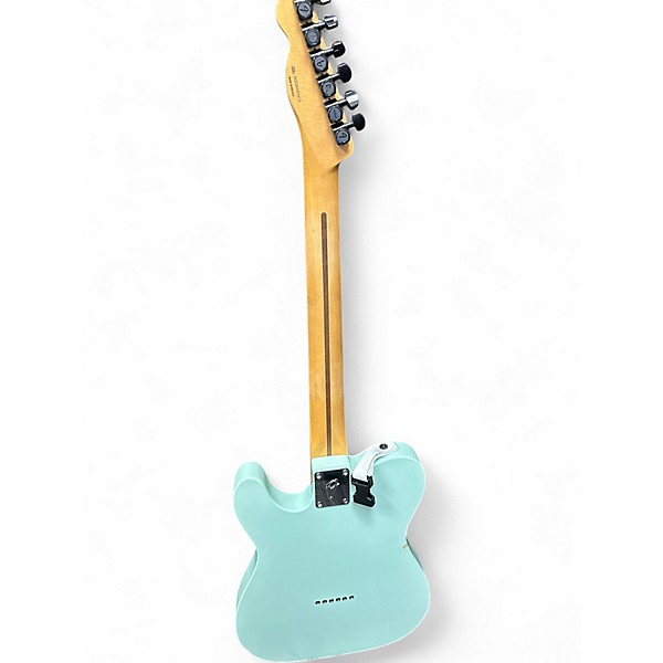 Used Fender Road Worn Player Telecaster Surf Green Solid Body Electric Guitar