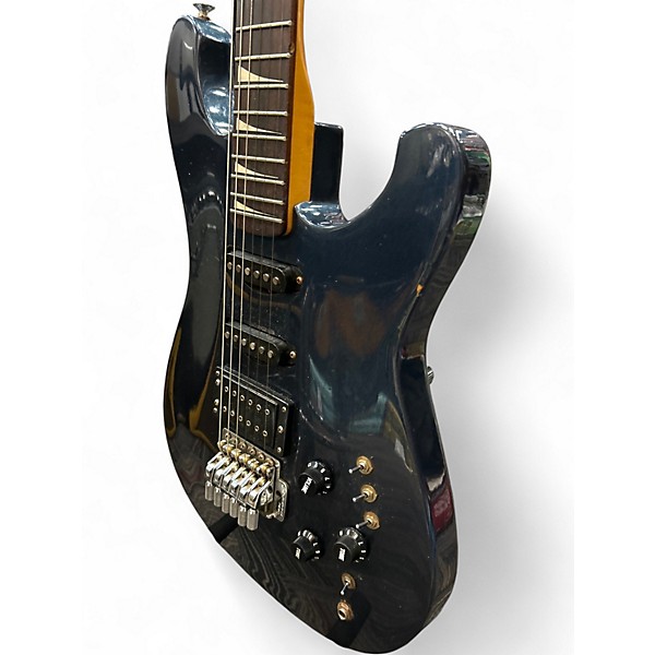 Used Hondo FAME SERIES 763 BLUE SPARKLE Solid Body Electric Guitar