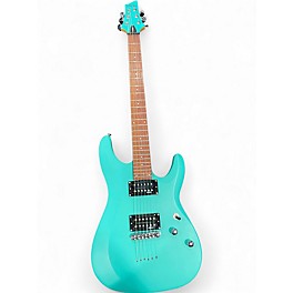 Used Schecter Guitar Research C-6 DELUXE AQUA Solid Body Electric Guitar
