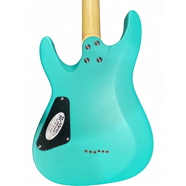 Used Schecter Guitar Research C-6 DELUXE AQUA Solid Body Electric Guitar