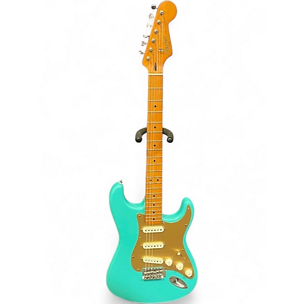 Used Squier 40th Anniversary Stratocaster Seafoam Green Solid Body Electric Guitar