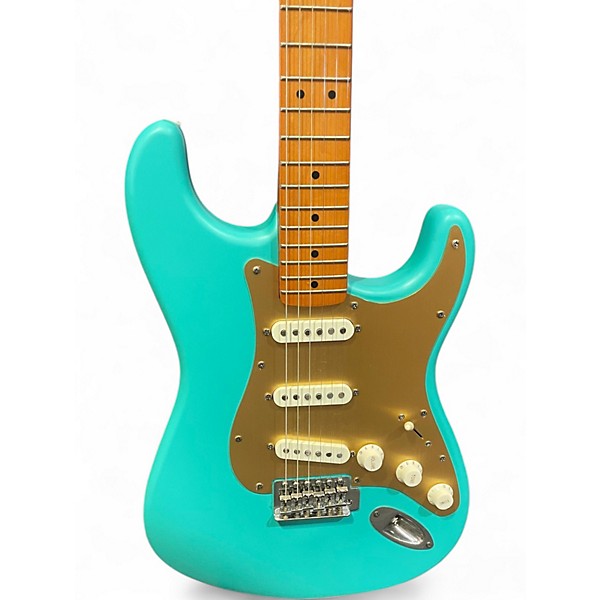 Used Squier 40th Anniversary Stratocaster Seafoam Green Solid Body Electric Guitar